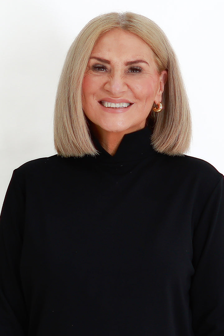 Turtle Neck Skiv | BLACK