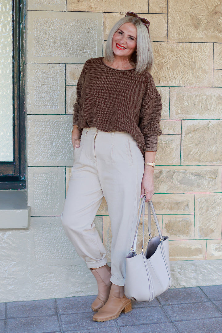 Stretch Jogger Jean | NATURAL BEIGE