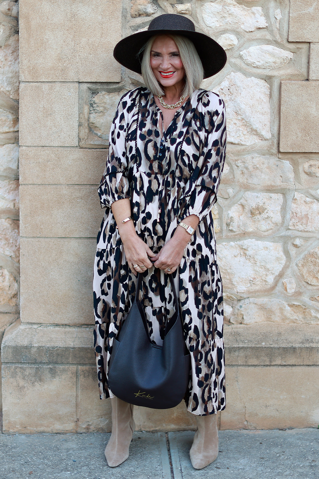Sahara Tier Dress | Animal Print
