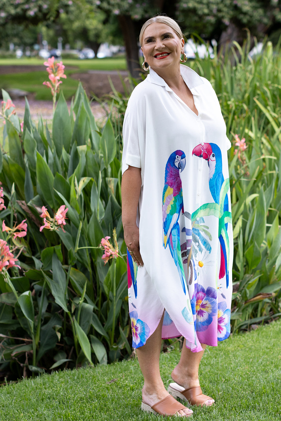 Sanctuary Shirt Dress | White