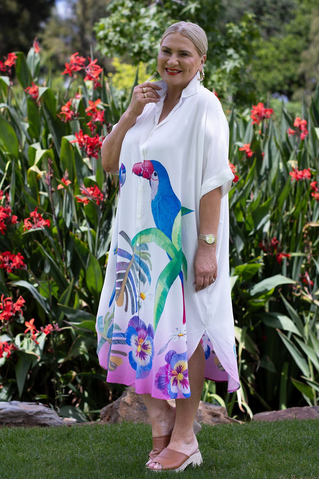 Sanctuary Shirt Dress | White