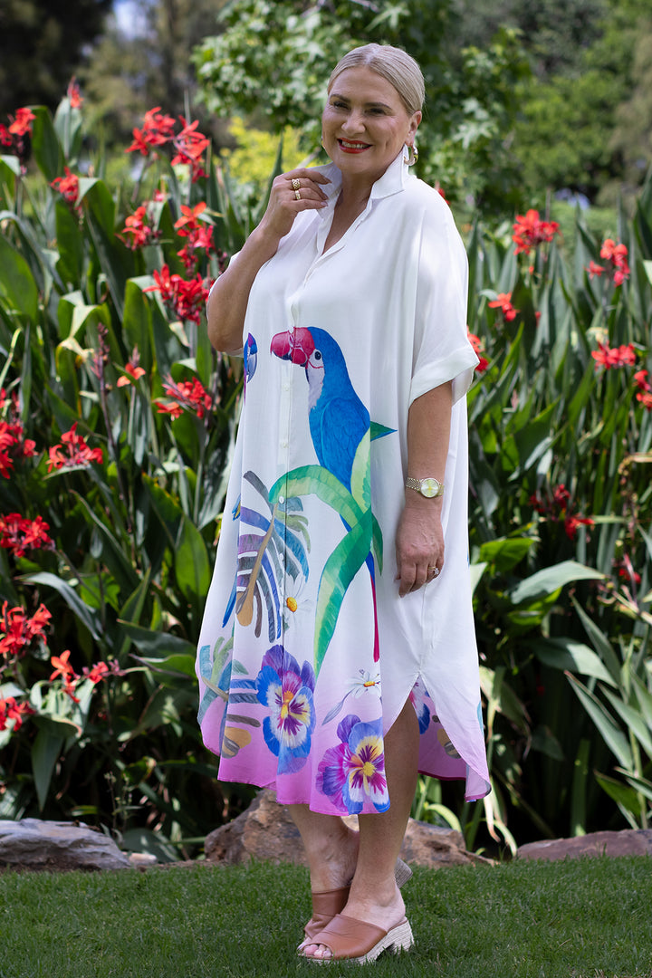 Sanctuary Shirt Dress | White