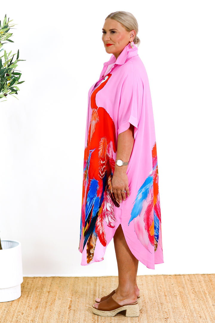 Sanctuary Shirt Dress | PINK