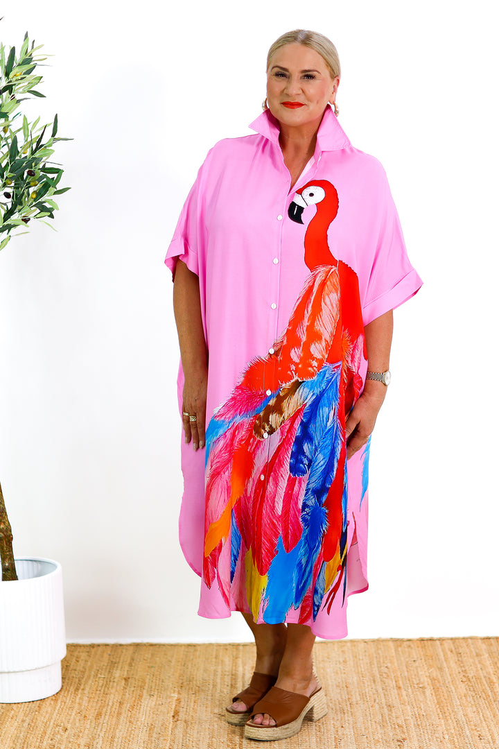 Sanctuary Shirt Dress | PINK