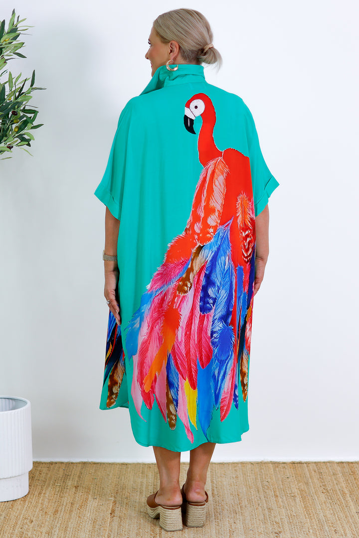 Sanctuary Shirt Dress | GREEN