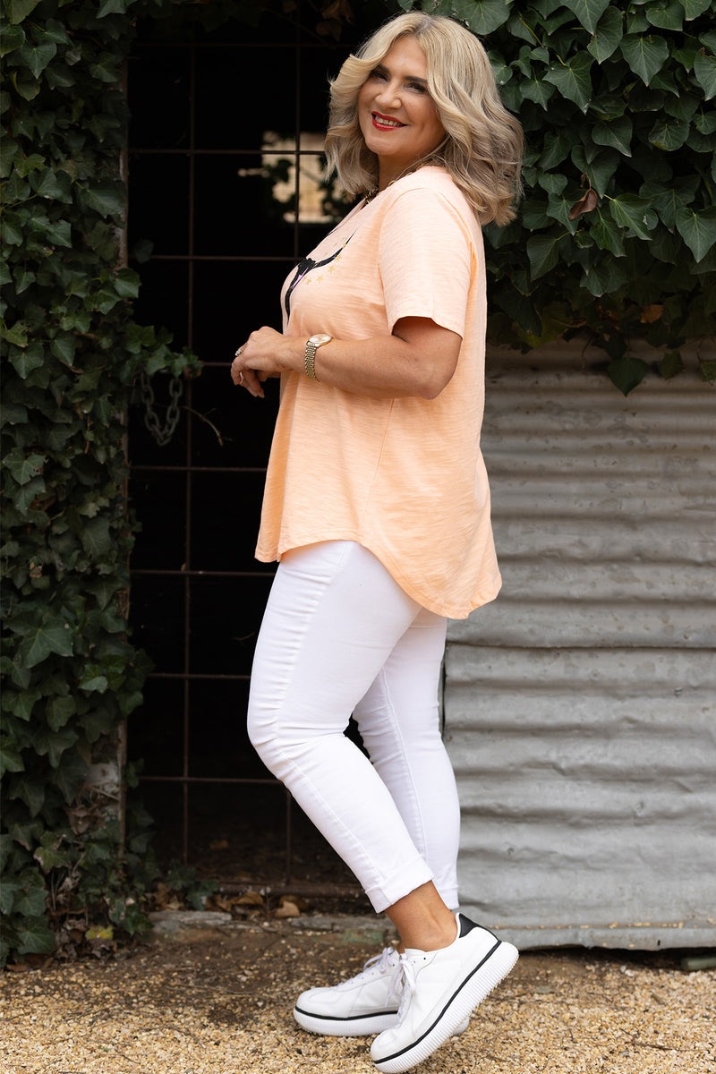Rawhide Relaxed Tee | Melon