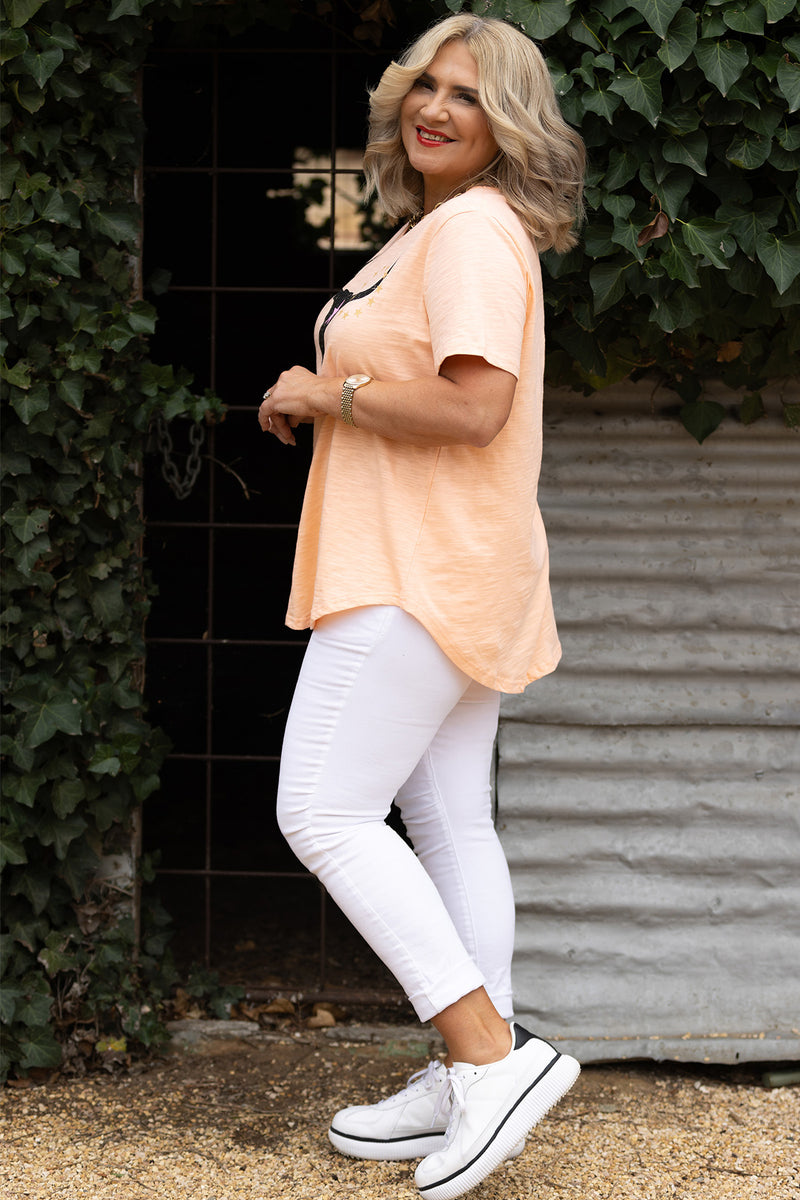 Rawhide Relaxed Tee | Melon