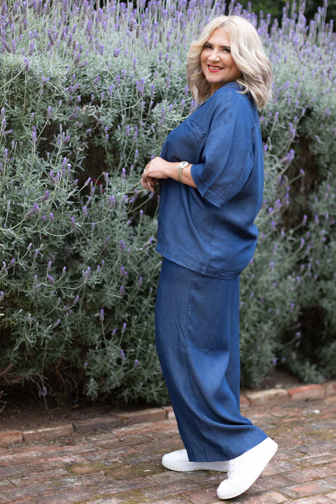 Cari Palazzo Pant | Blue