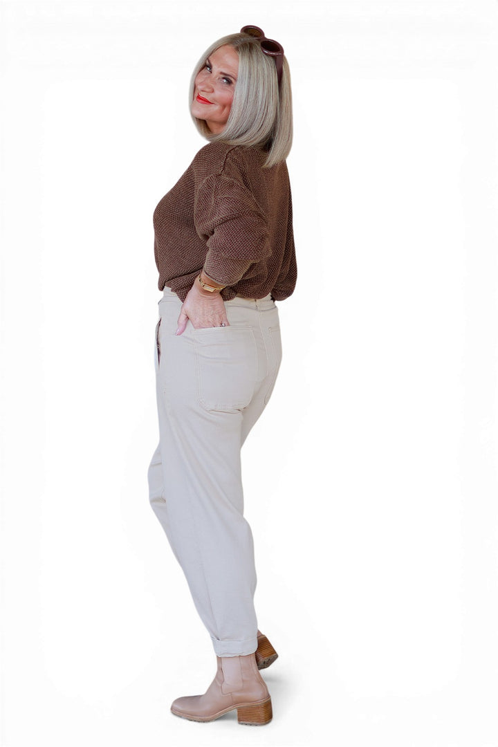 Stretch Jogger Jean | NATURAL BEIGE