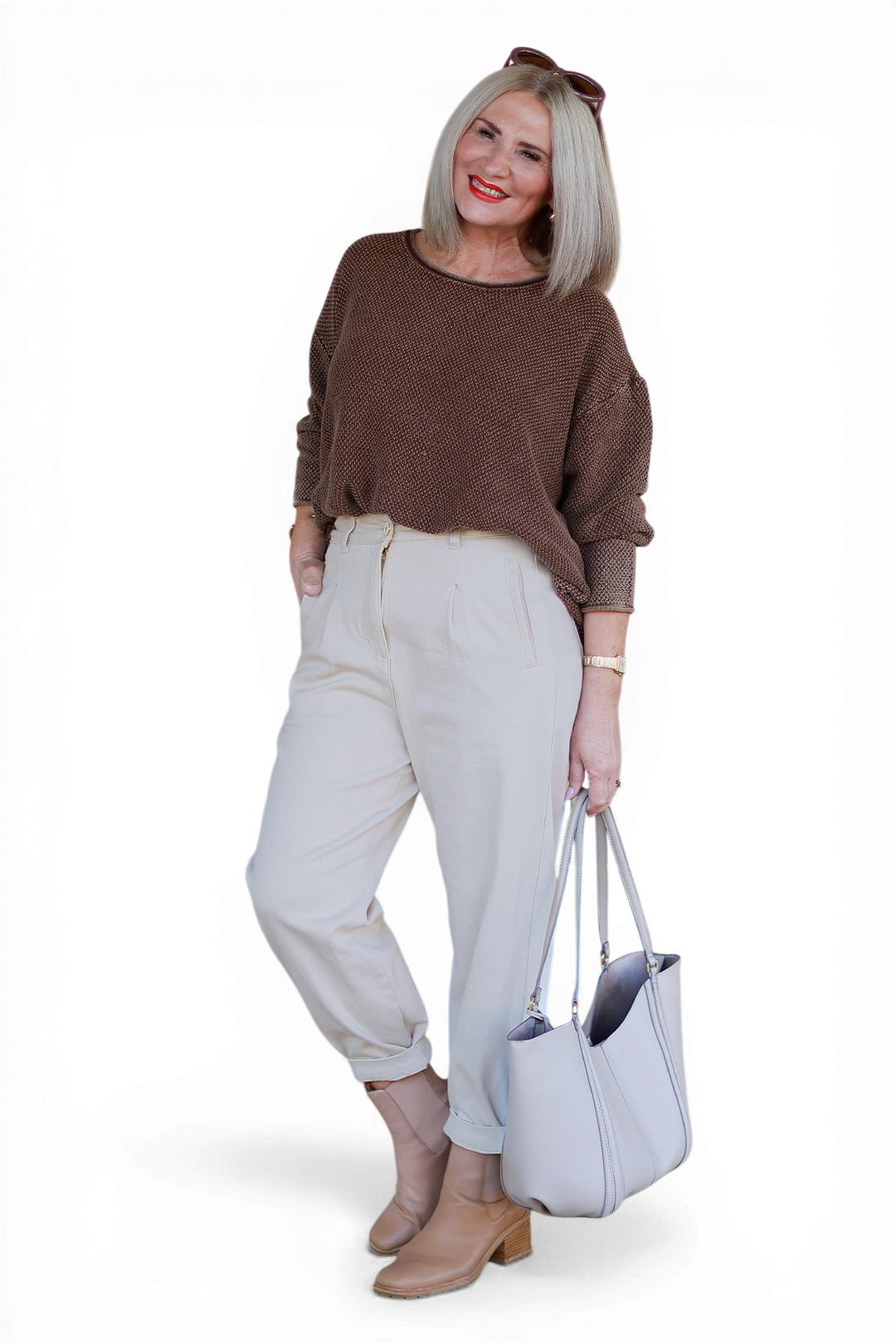 Stretch Jogger Jean | NATURAL BEIGE