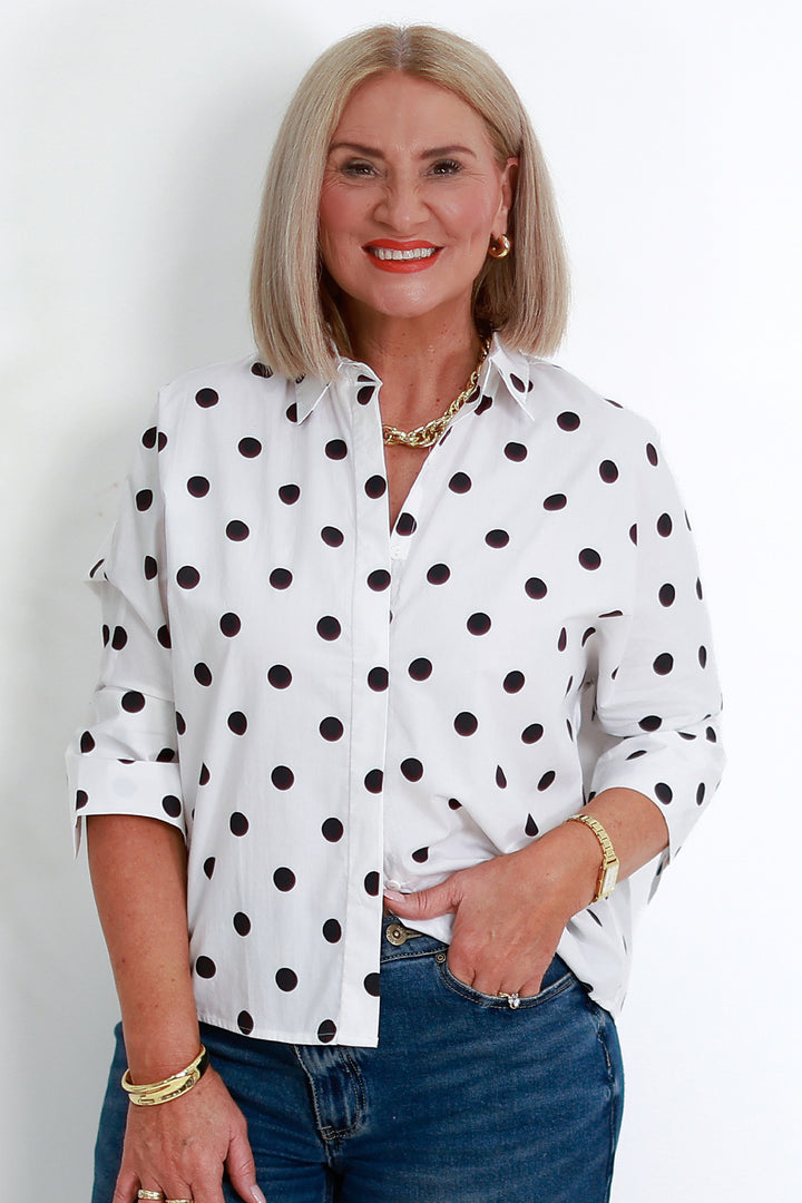 Quinn Oversized Shirt | BLACK SPOT