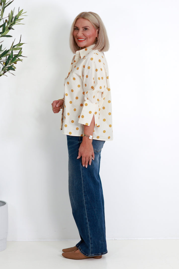 Quinn Oversized Shirt | MUSTARD SPOT