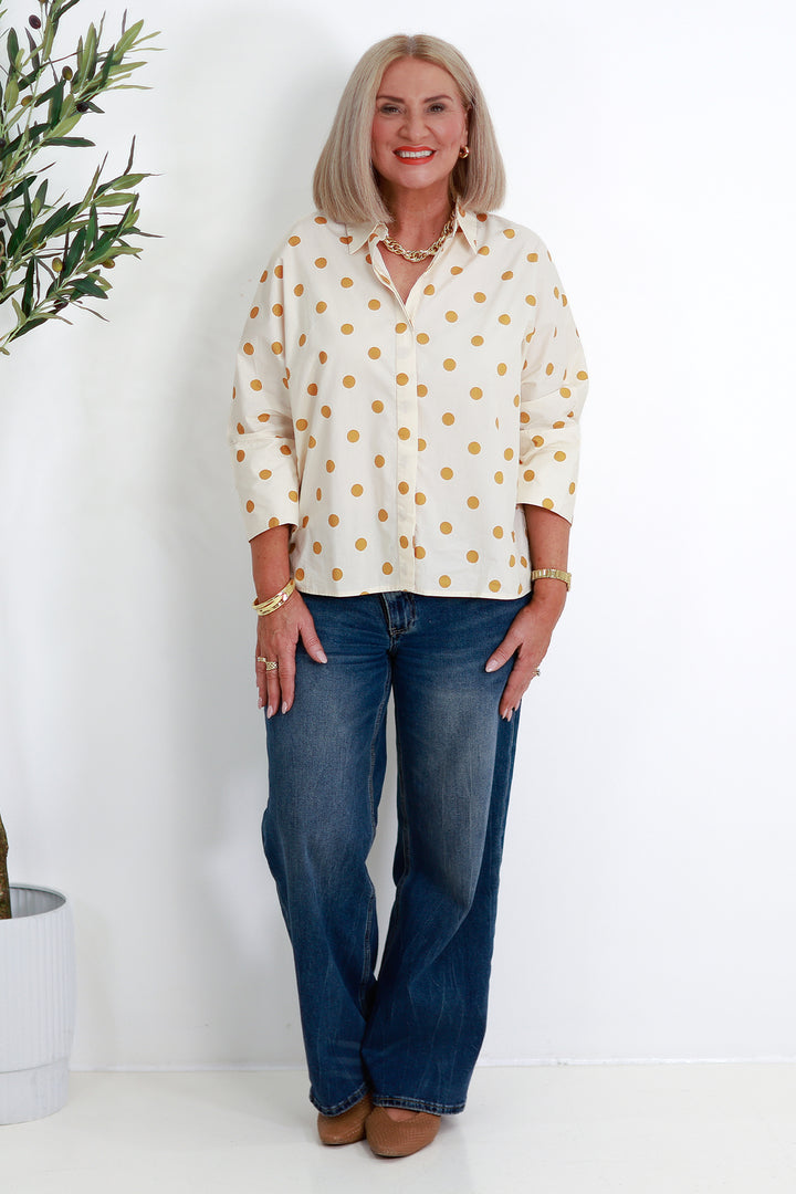 Quinn Oversized Shirt | MUSTARD SPOT