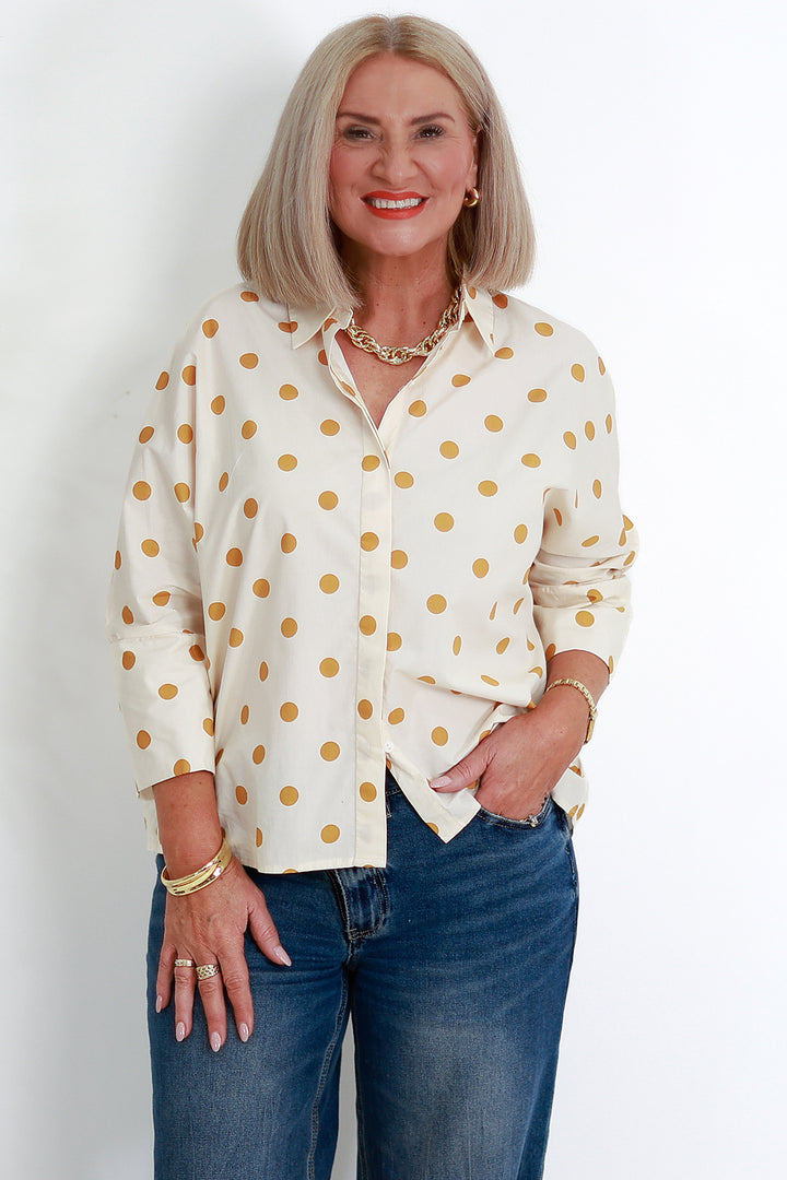 Quinn Oversized Shirt | MUSTARD SPOT