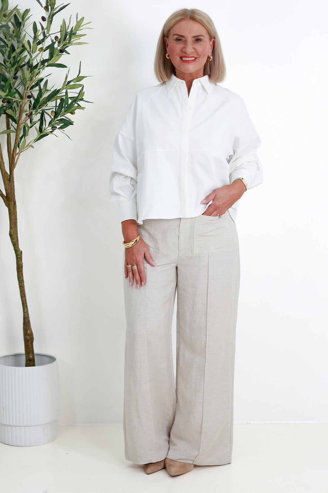 Remi Raffia Pant | FLAX