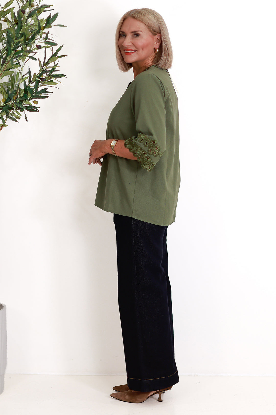 Alyssa Top | OLIVE GREEN