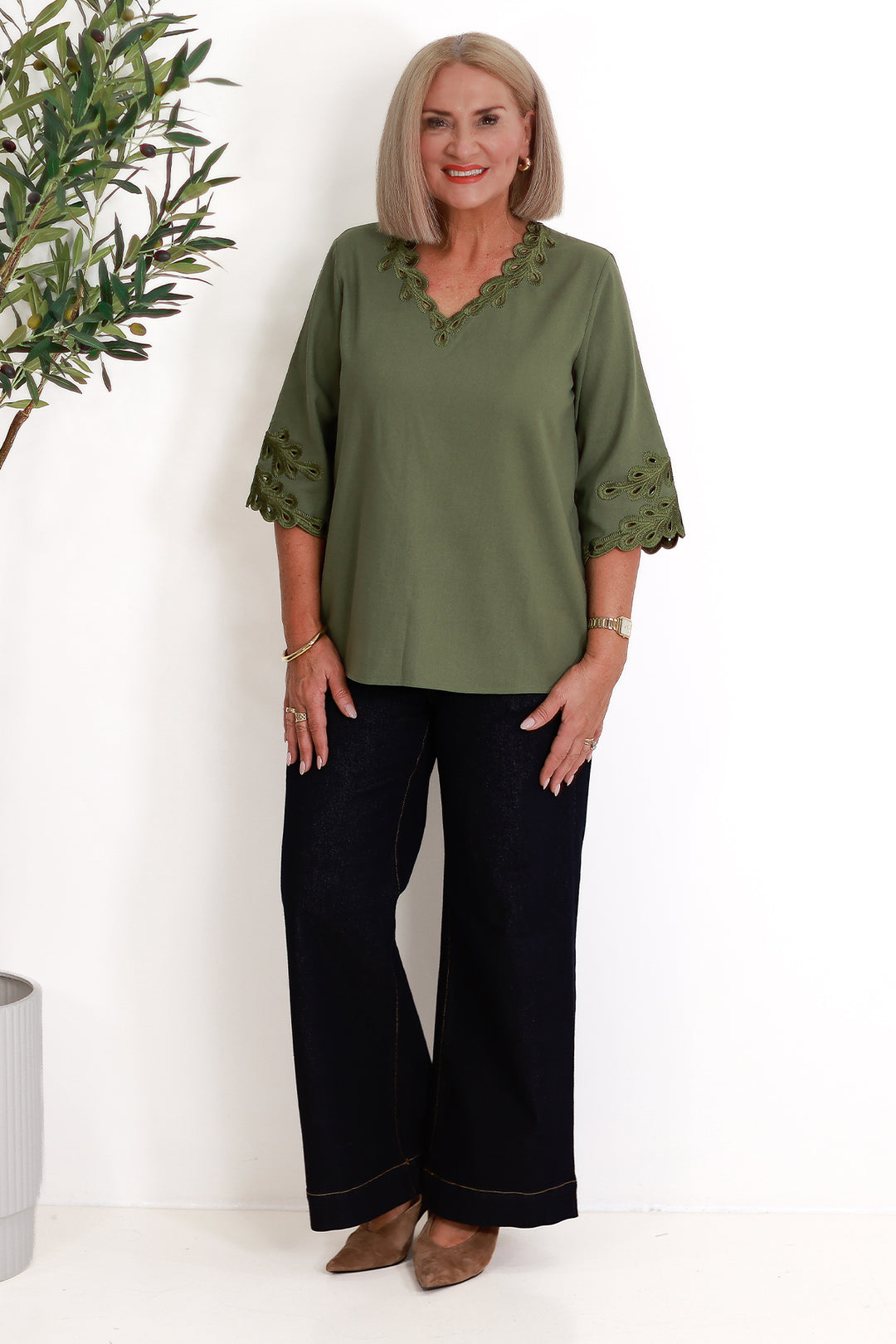 Alyssa Top | OLIVE GREEN