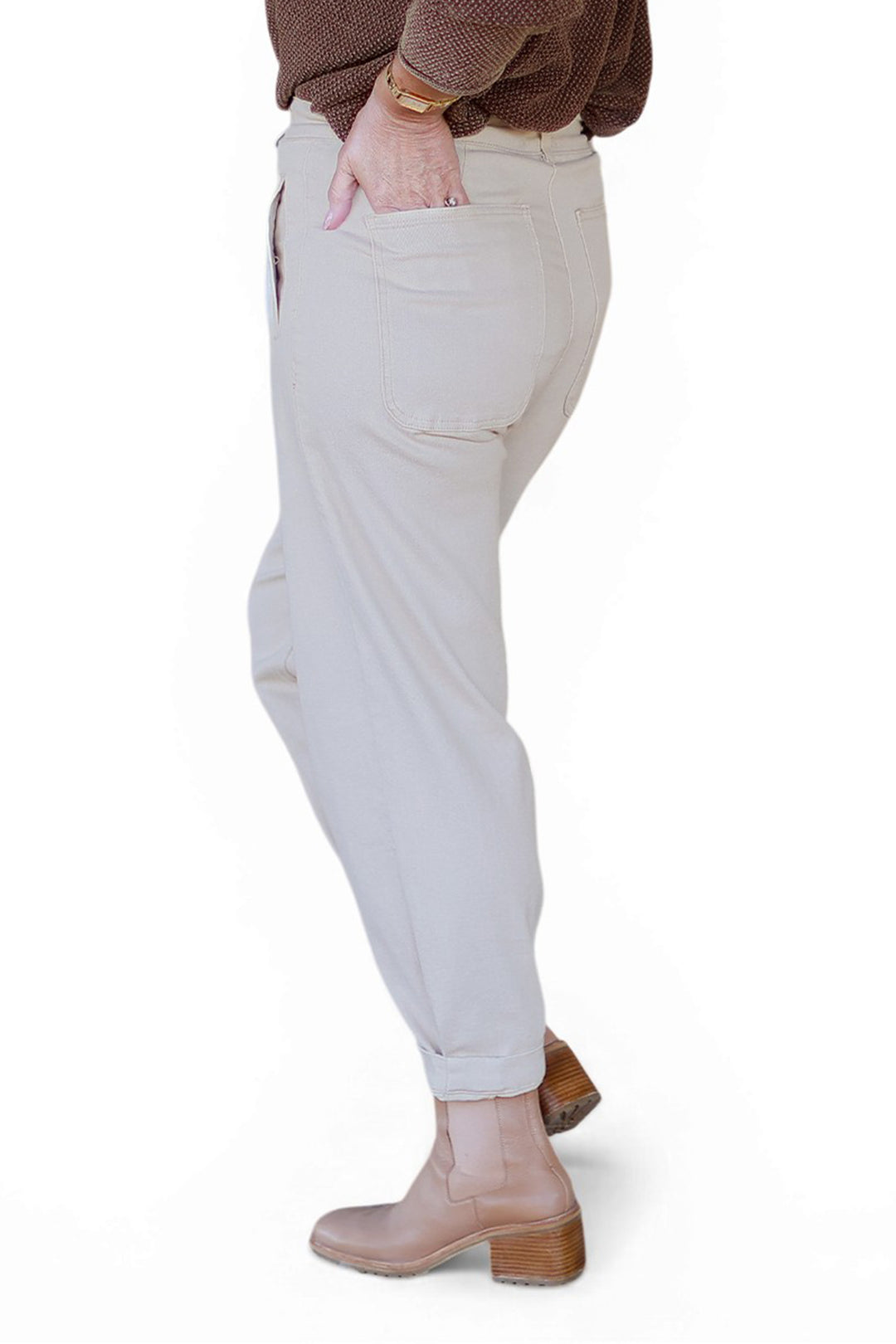 Stretch Jogger Jean | NATURAL BEIGE