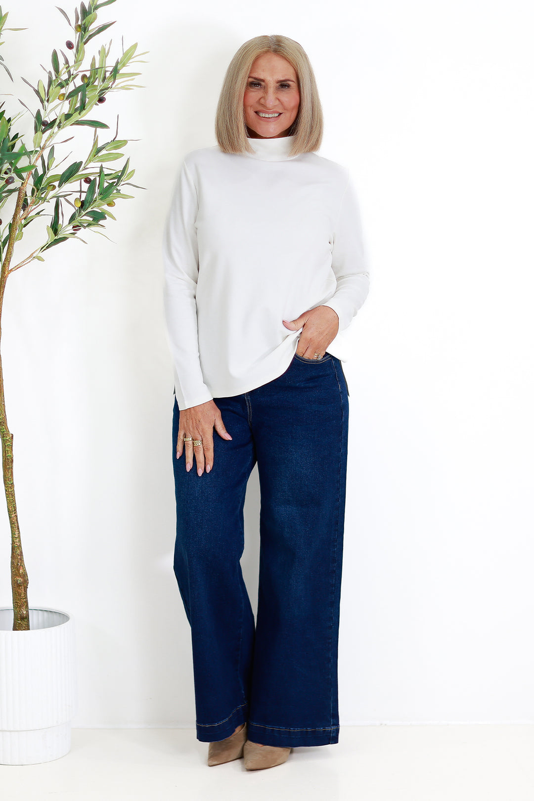 Turtle Neck Skiv | IVORY