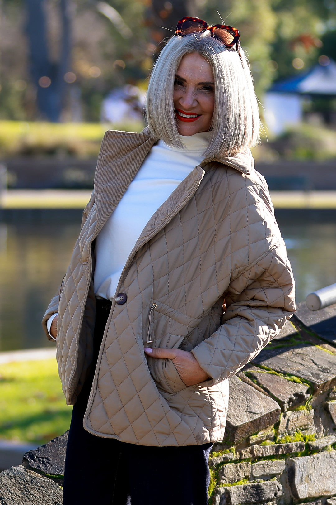 Kirribilli Quilted Jkt | TOFFEE