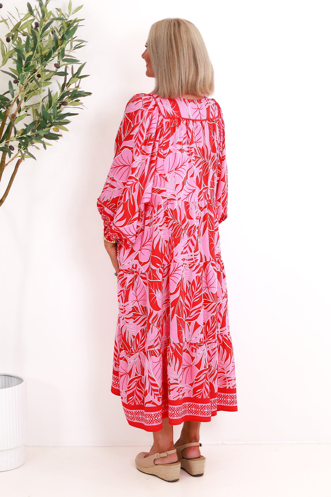 Oasis Dress | RED & PINK