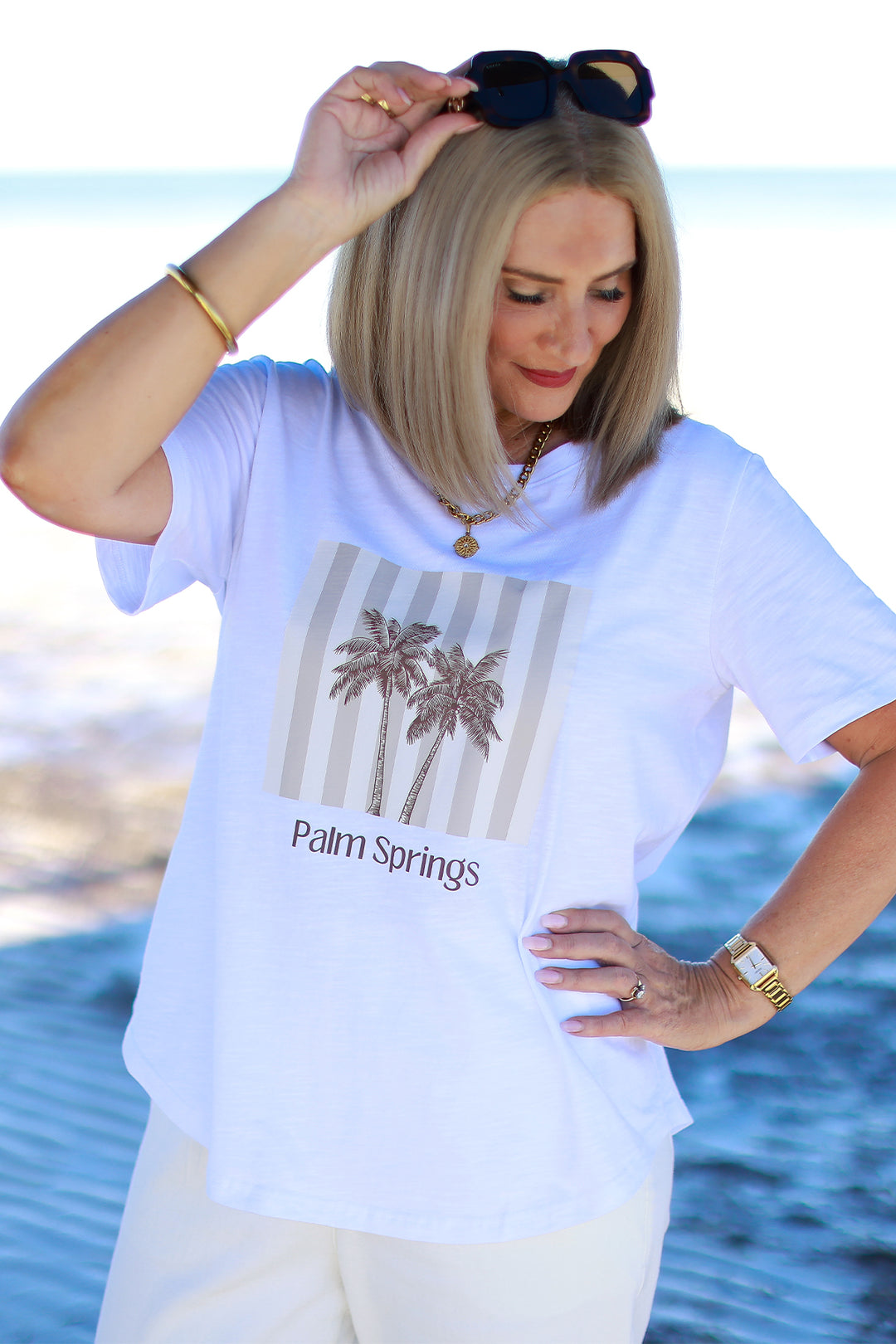 Palm Springs TShirt | WHITE