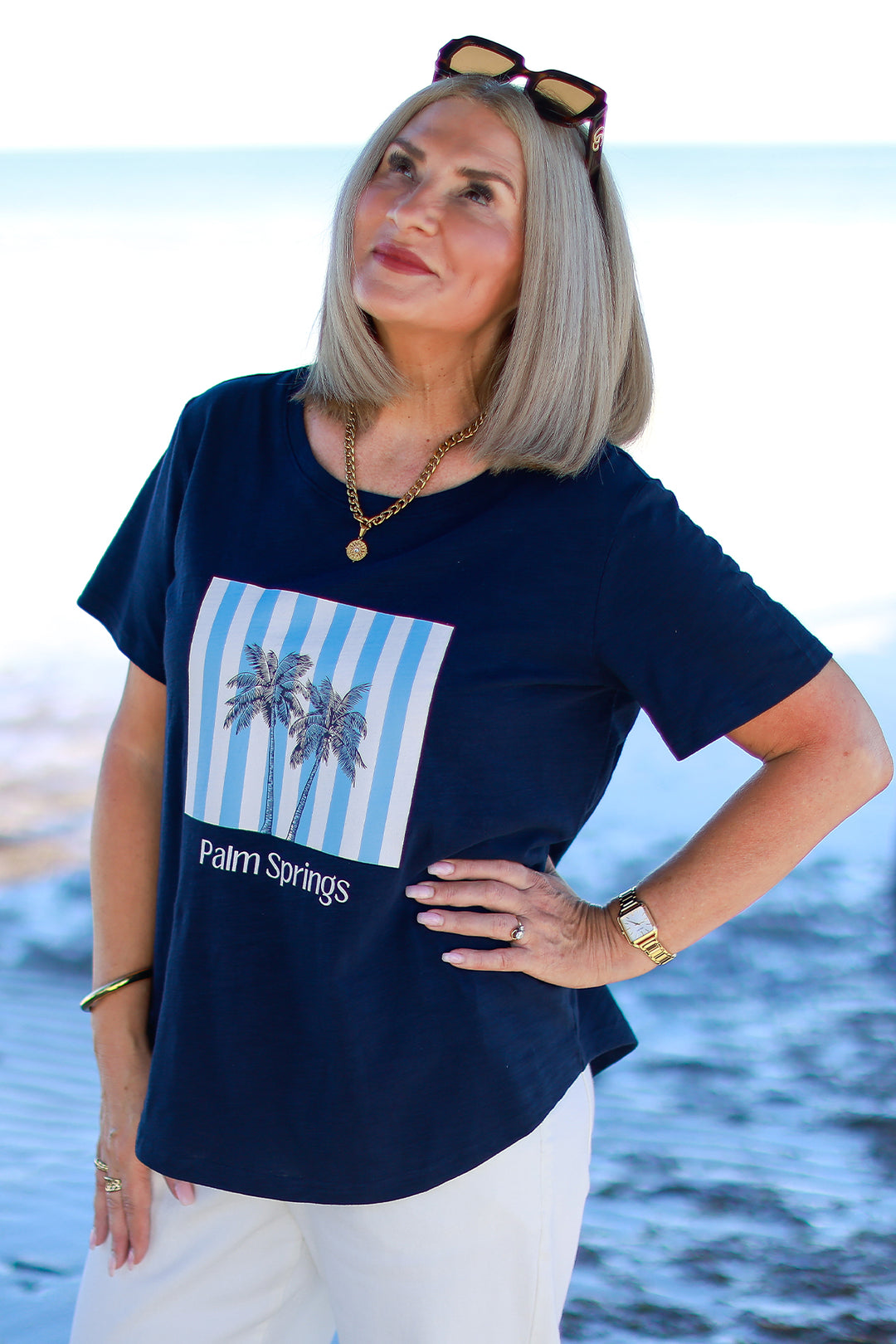Palm Springs TShirt | NAVY BLUE