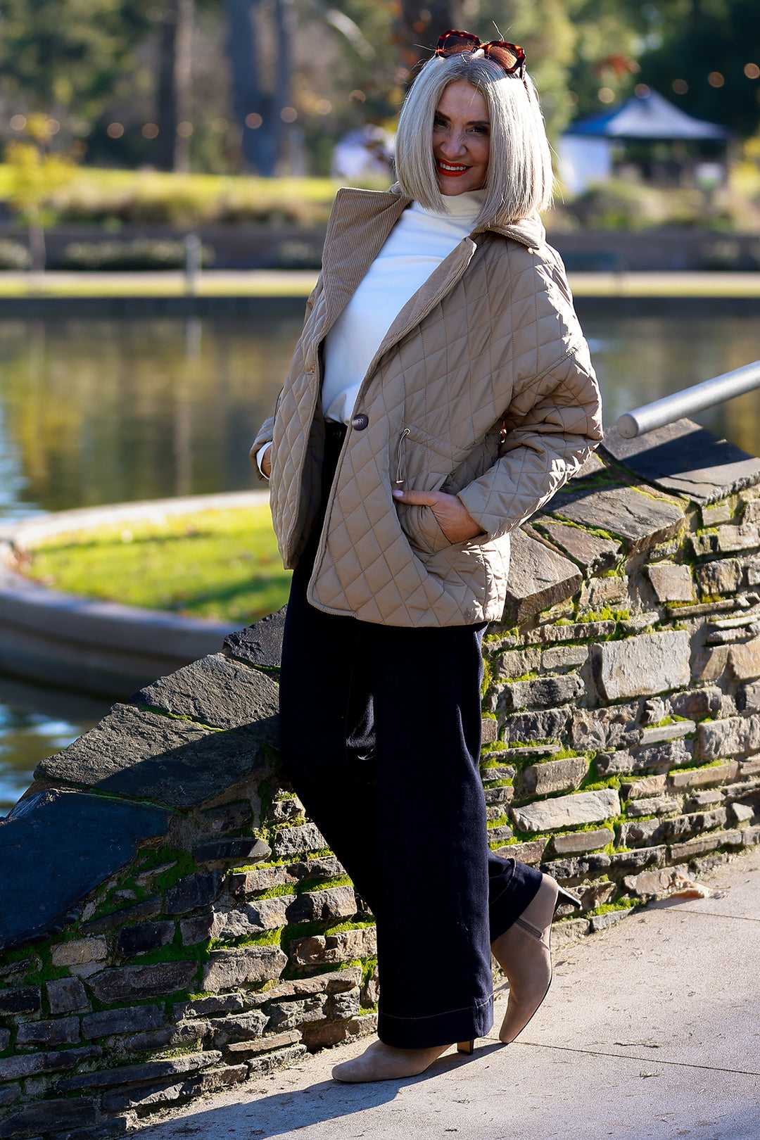 Kirribilli Quilted Jkt | TOFFEE