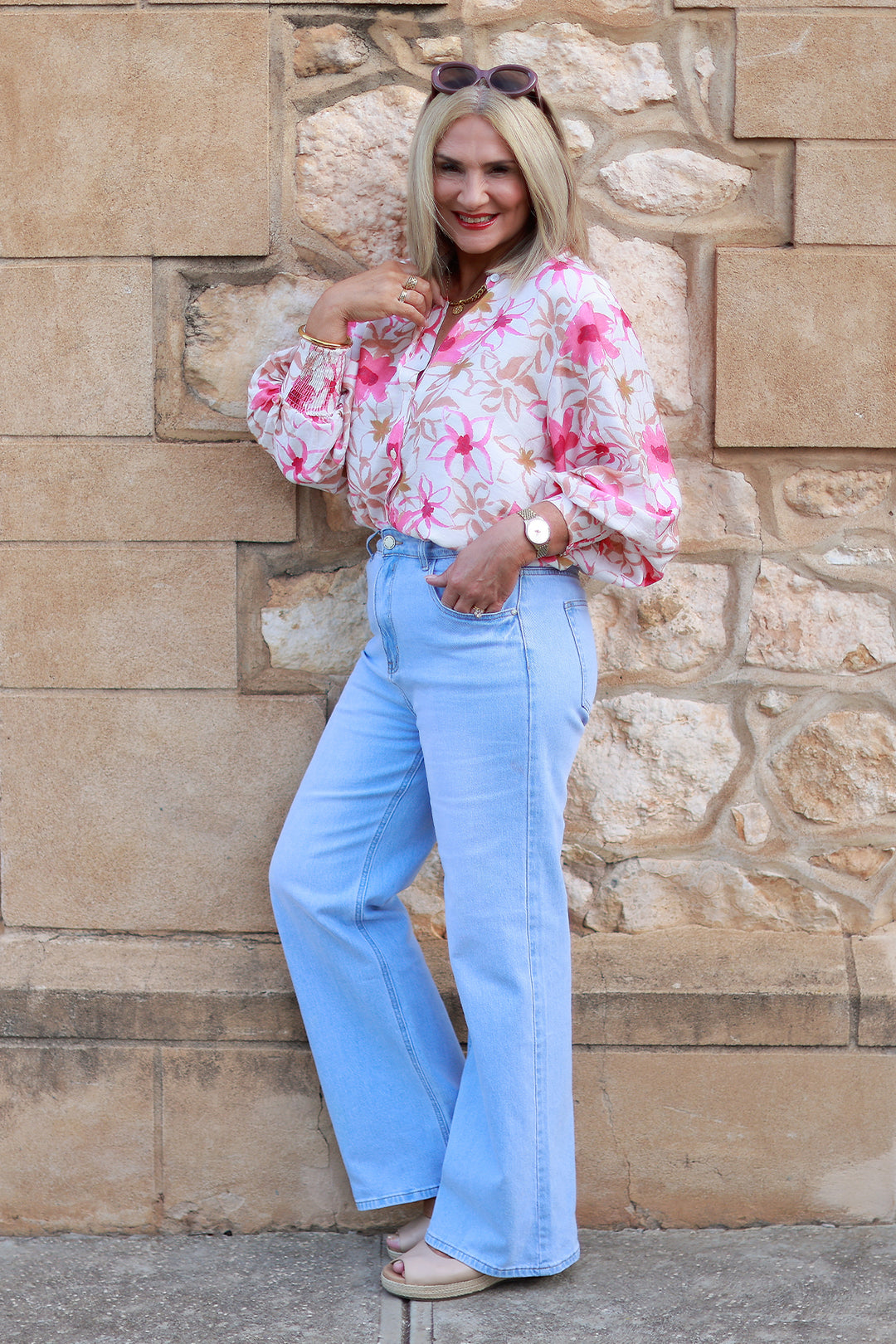 Belamy Shirt | PINK & IVORY