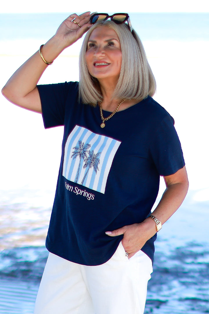 Palm Springs TShirt | NAVY BLUE