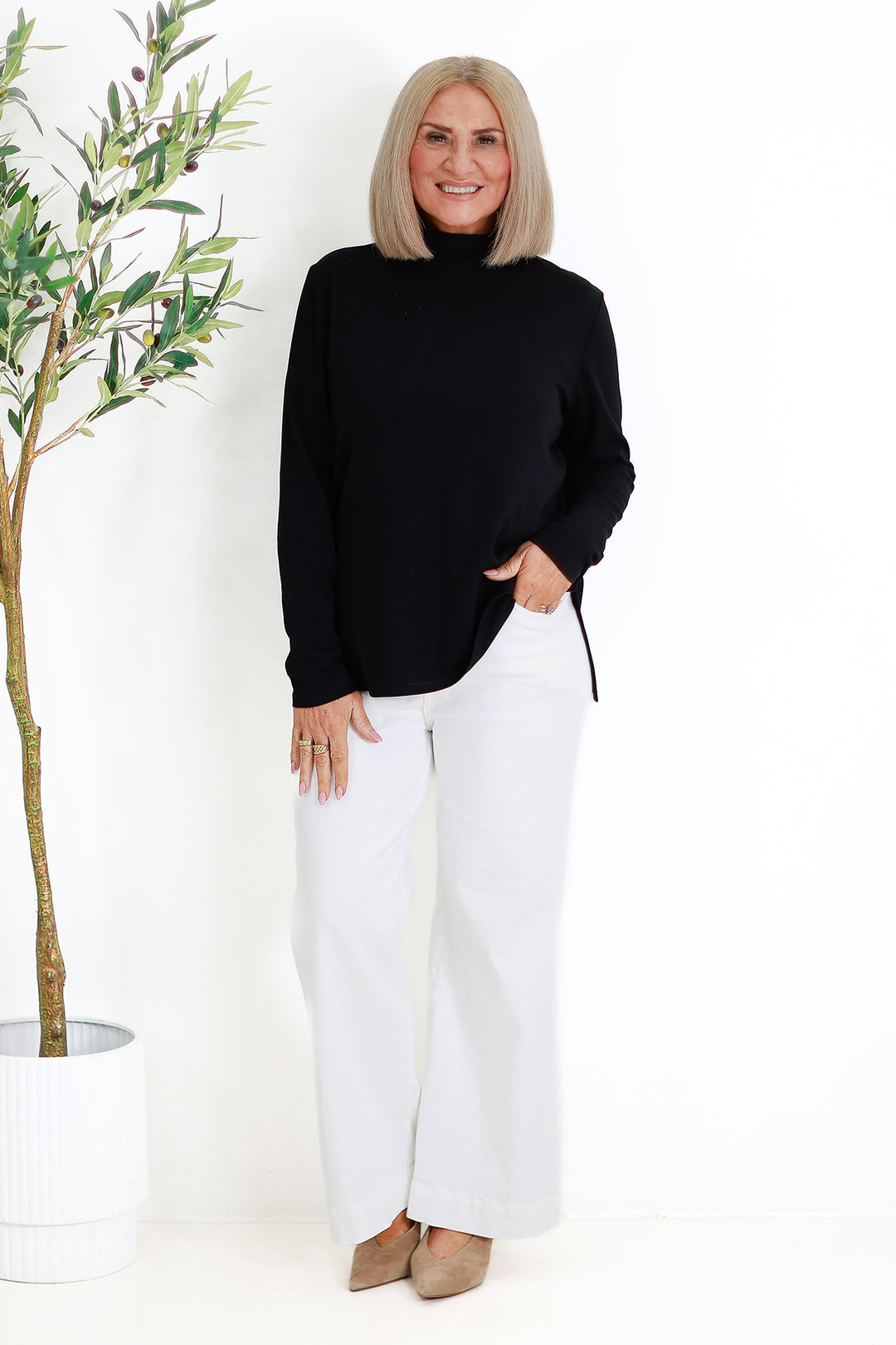 Turtle Neck Skiv | BLACK