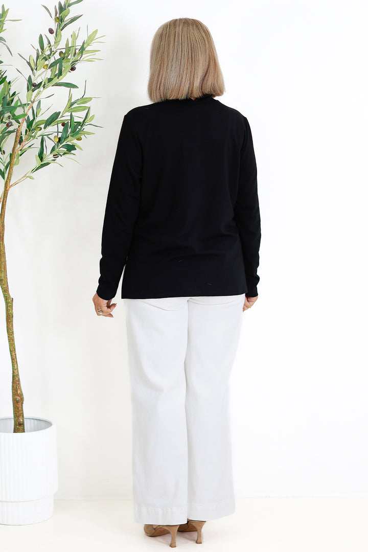 Turtle Neck Skiv | BLACK