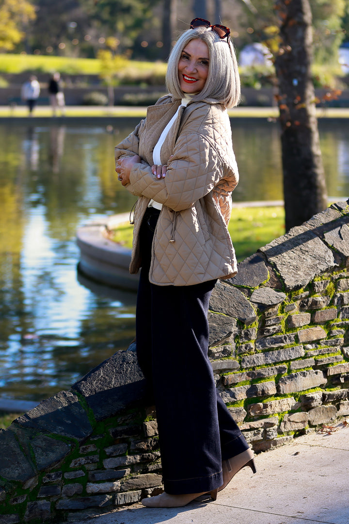 Kirribilli Quilted Jkt | TOFFEE