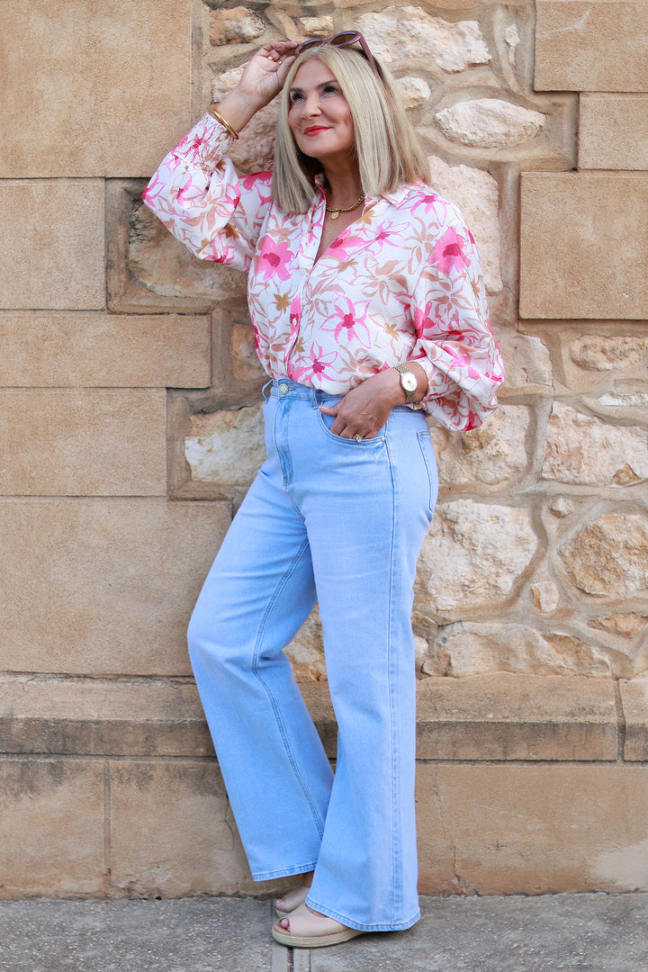 Belamy Shirt | PINK & IVORY