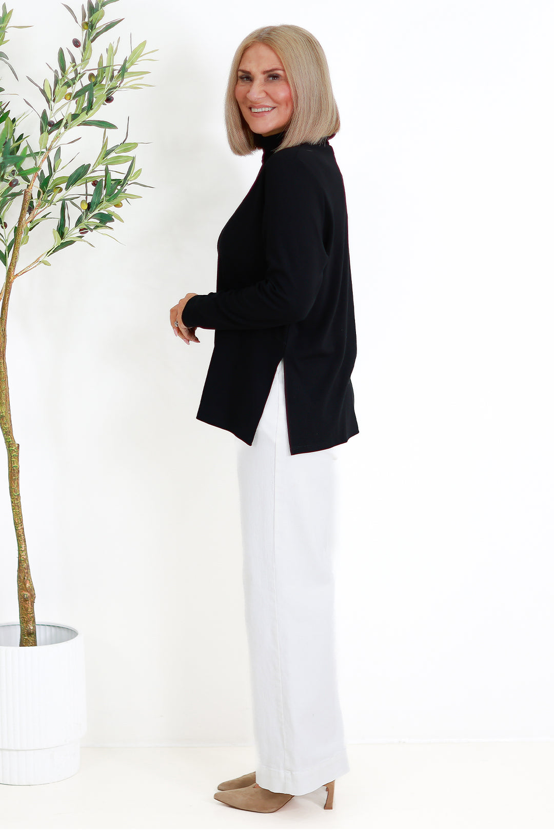 Turtle Neck Skiv | BLACK