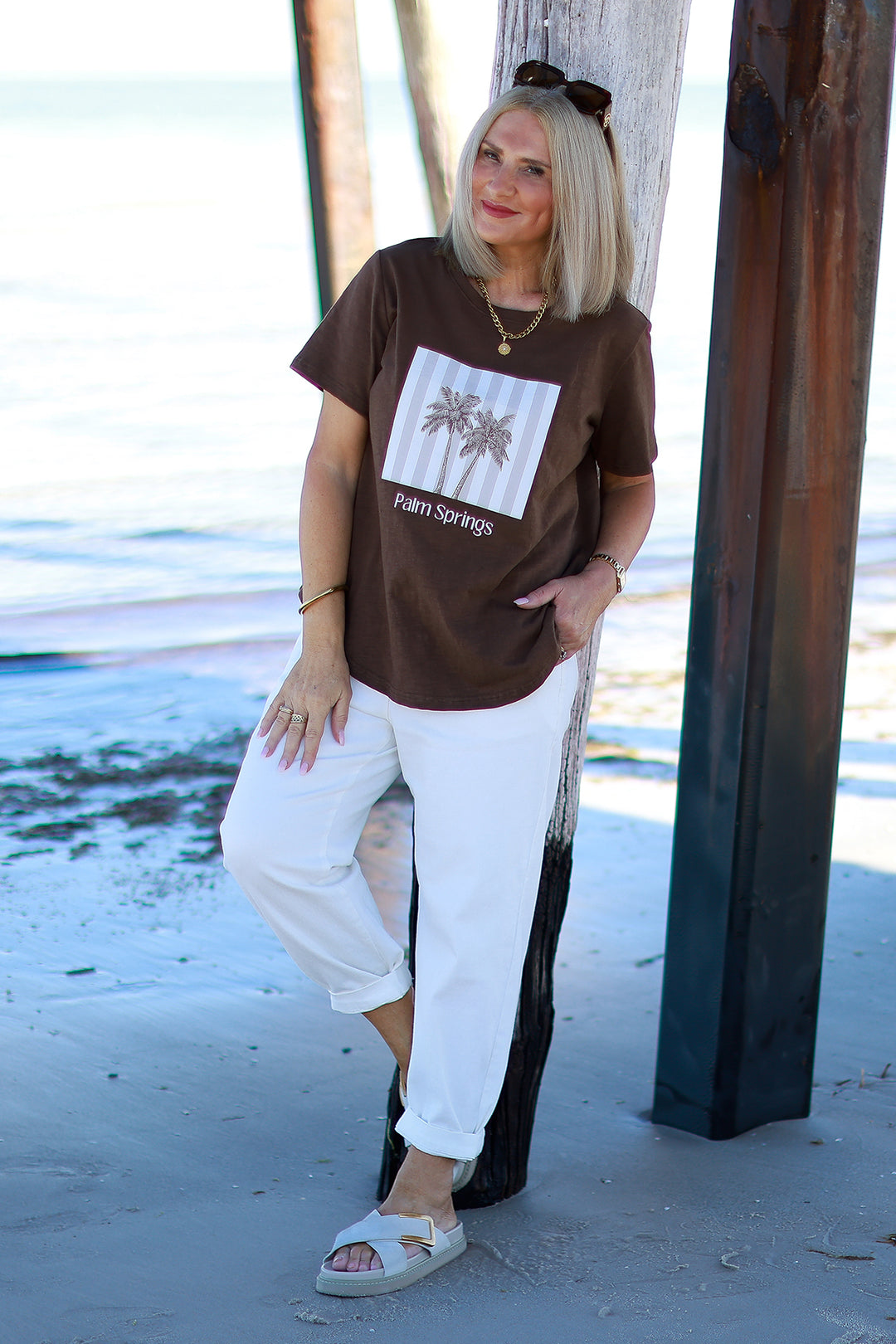 Palm Springs TShirt | COCO Brown