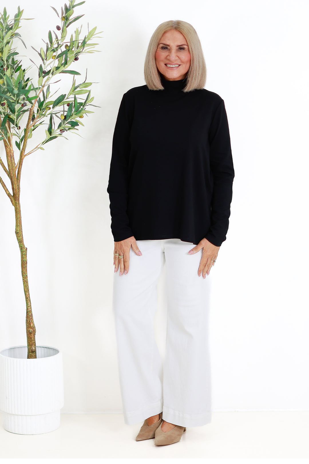 Turtle Neck Skiv | BLACK