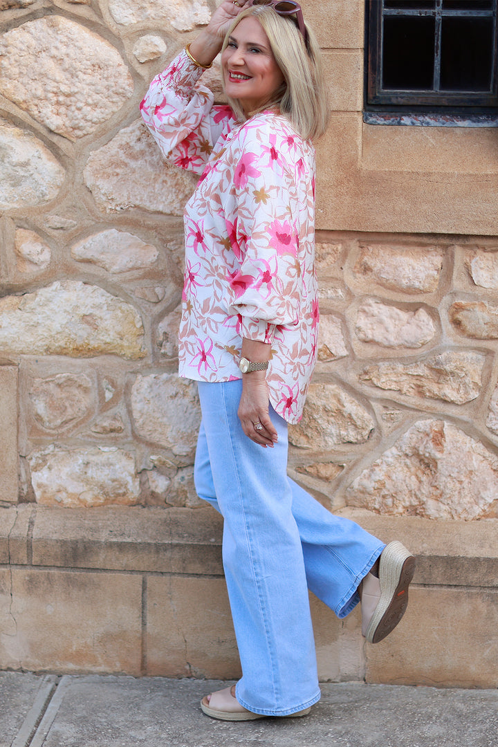 Belamy Shirt | PINK & IVORY