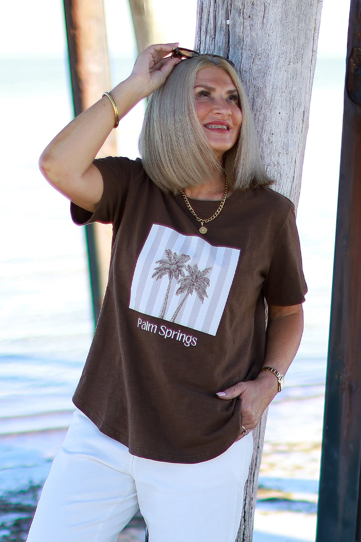 Palm Springs TShirt | COCO Brown