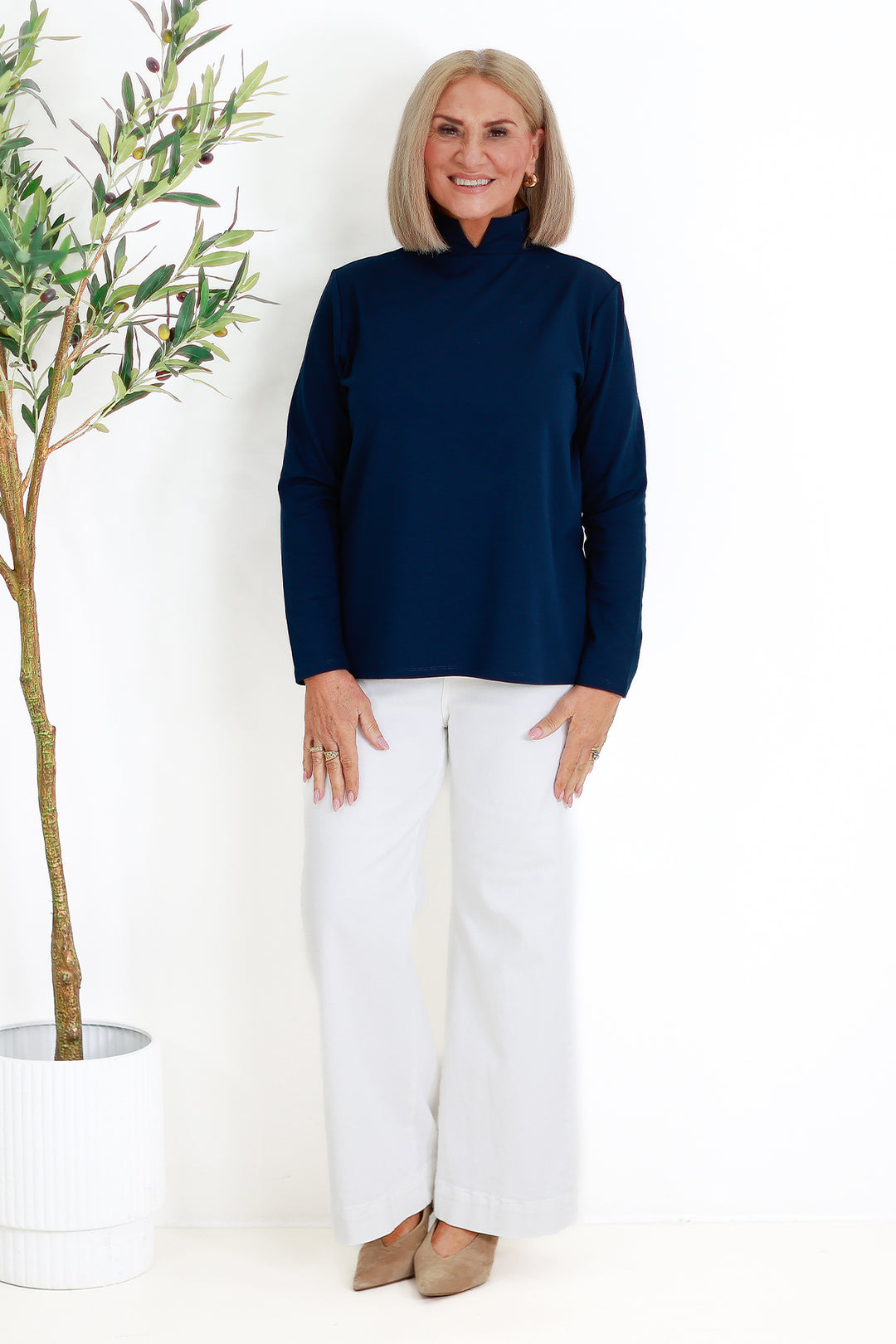 Turtle Neck Skiv | DARK BLUE