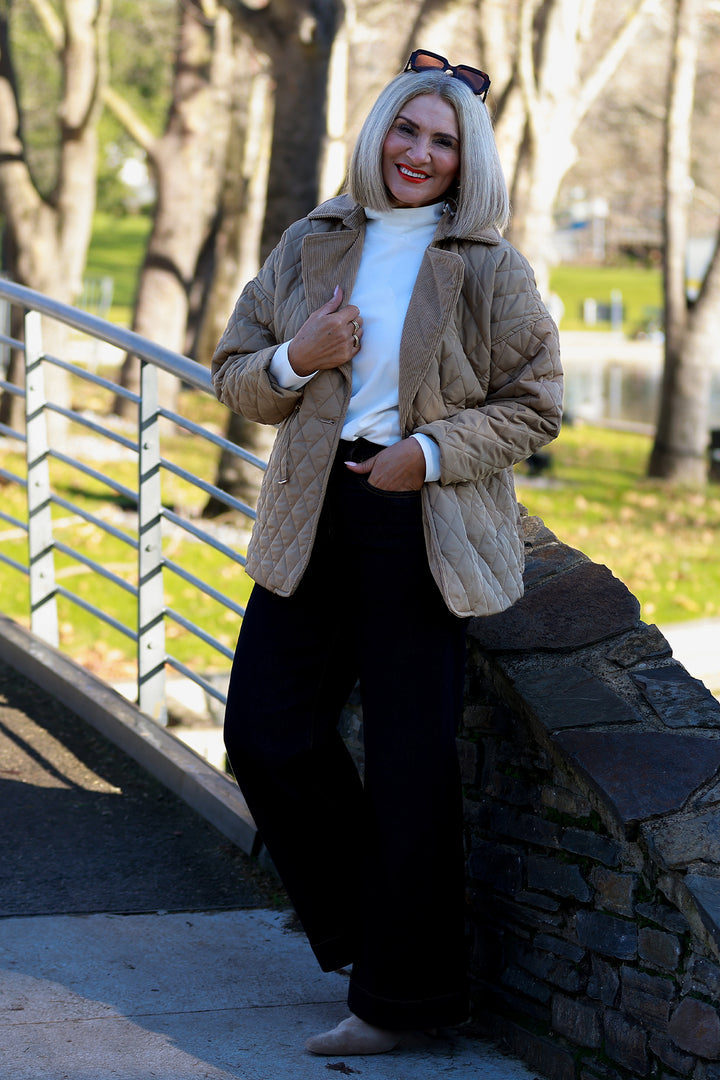 Kirribilli Quilted Jkt | TOFFEE