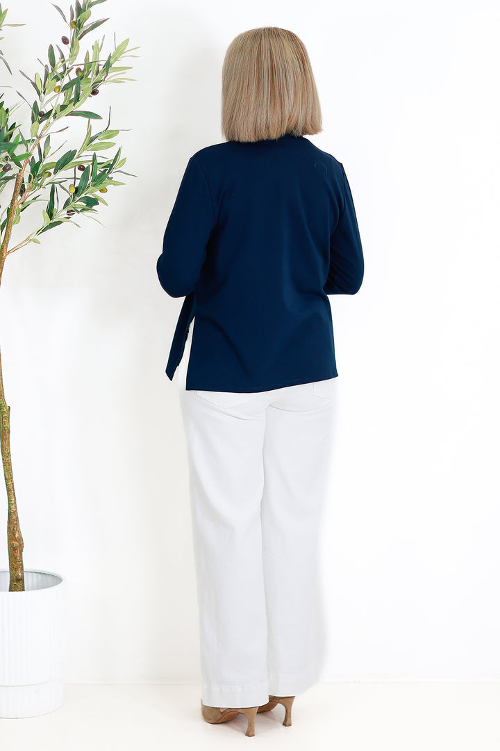 Turtle Neck Skiv | DARK BLUE