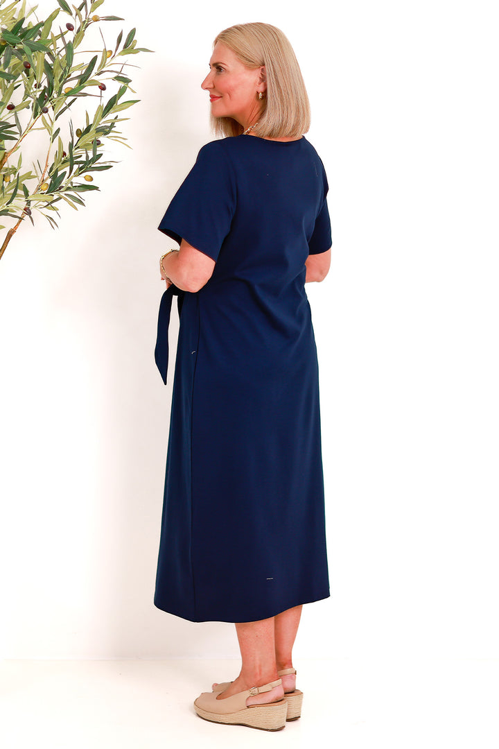Alanah Tie Dress | NAVY