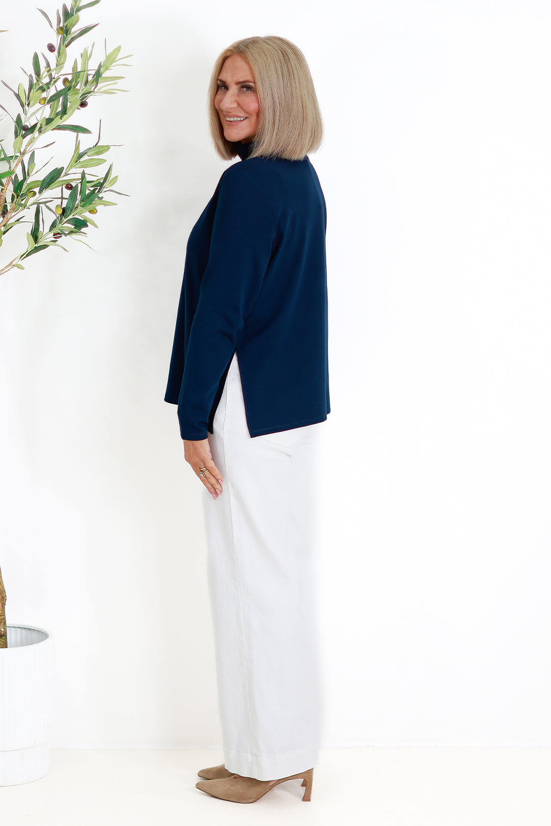 Turtle Neck Skiv | DARK BLUE