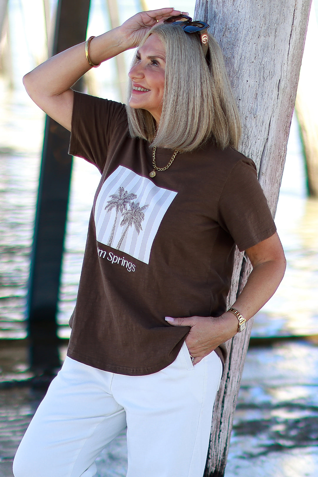 Palm Springs TShirt | COCO Brown