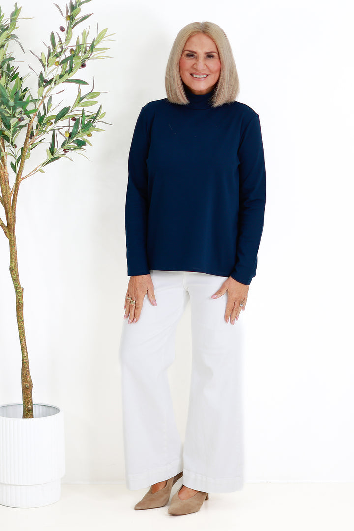 Turtle Neck Skiv | DARK BLUE