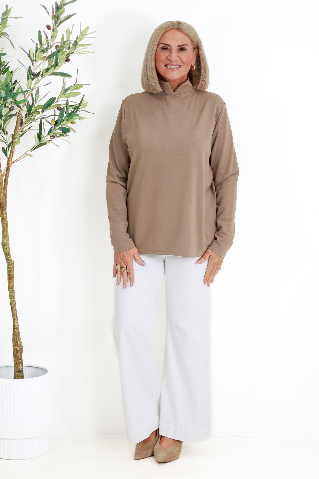 Turtle Neck Skiv | TAUPE