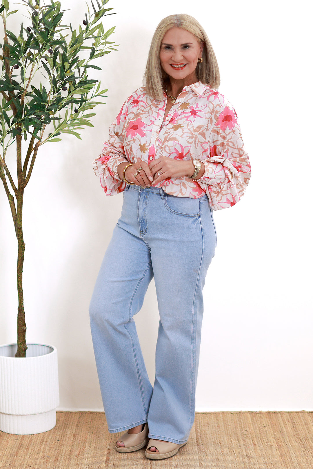 Belamy Shirt | PINK & IVORY