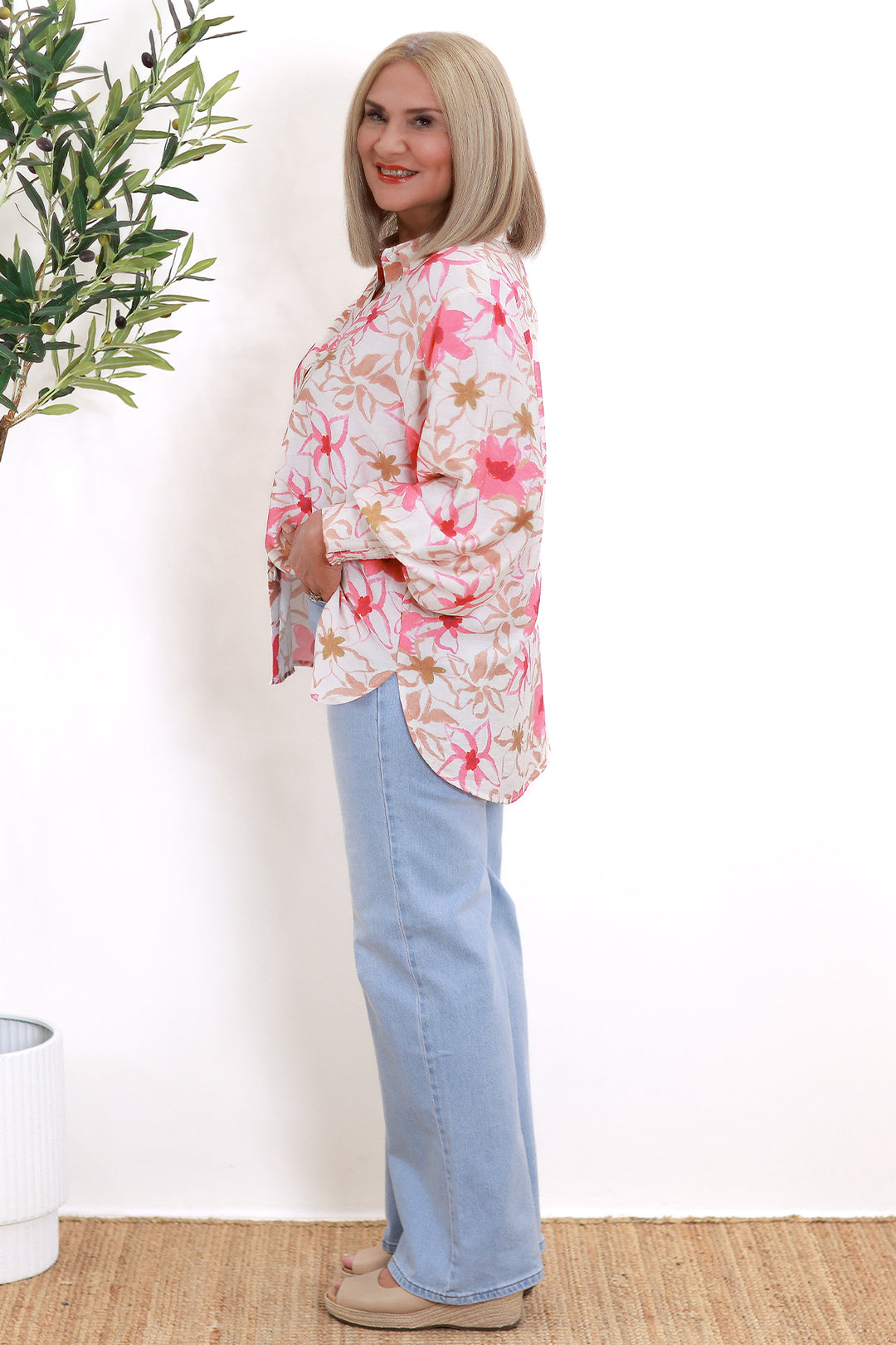 Belamy Shirt | PINK & IVORY