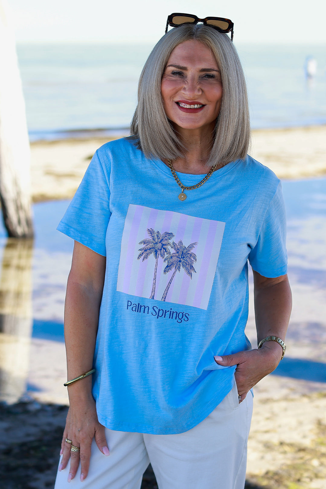 Palm Springs TShirt | SKY BLUE